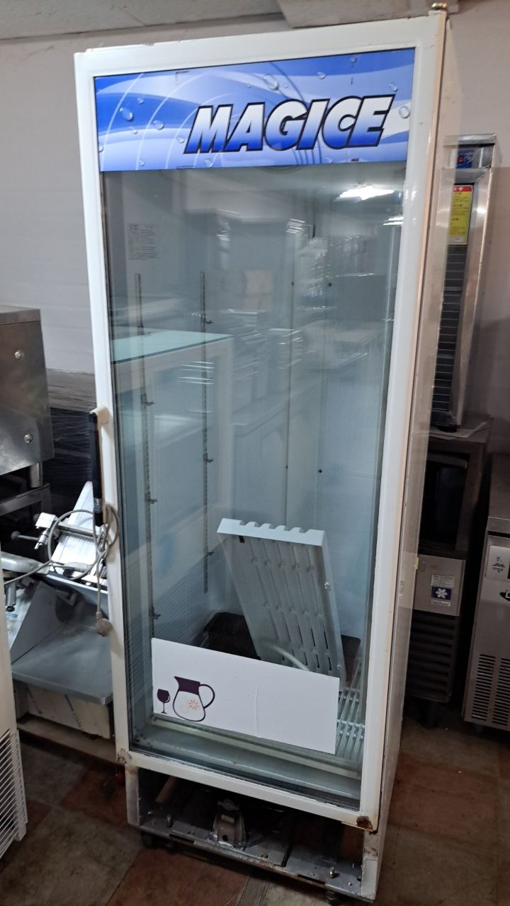 중원공조 MAGICE 업소용 음료 냉장 쇼케이스 420L (1도어 냉장전용, JC-490RSA)